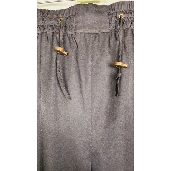 VTG 80s Peregrine Nylon Ski Snow rain Pants Sz Large Advantage 1000 Black USA - Picture 3 of 12